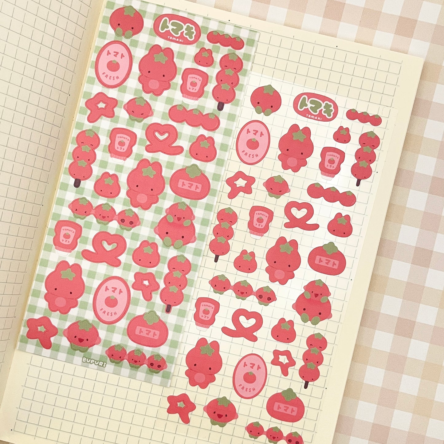 Tomaki Tomato Sticker Sheet