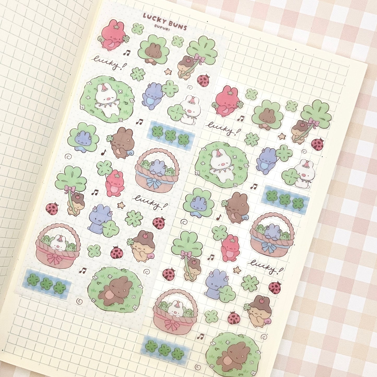 Lucky Buns Sticker Sheet