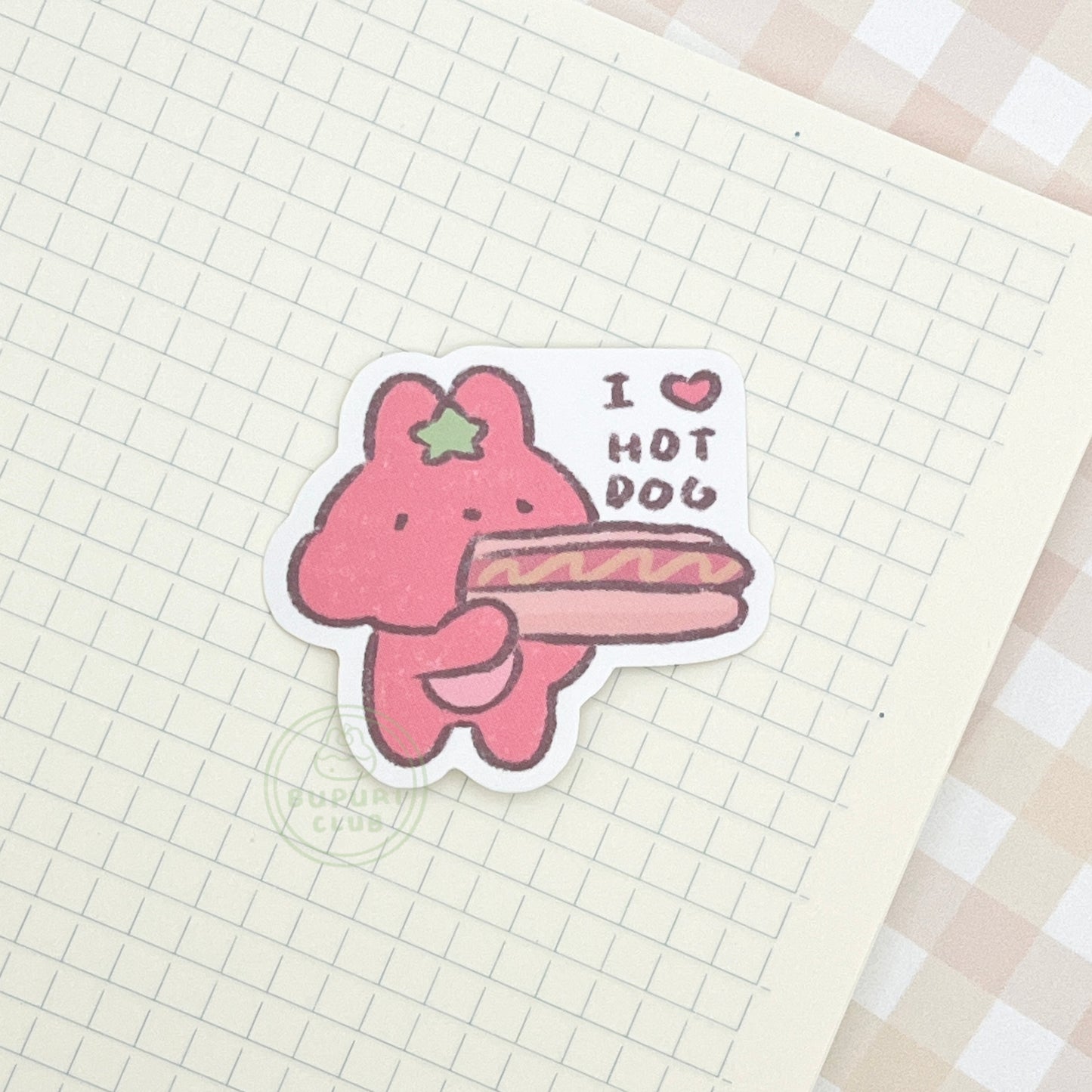 I LOVE HOT DOG Tomaki Vinyl Sticker