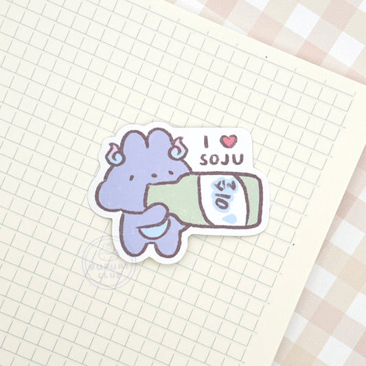 I LOVE SOJU Kumi Vinyl Sticker