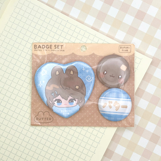 Butter Button Badge Set
