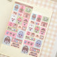 Bupuri Cafe Seals Sticker Sheet