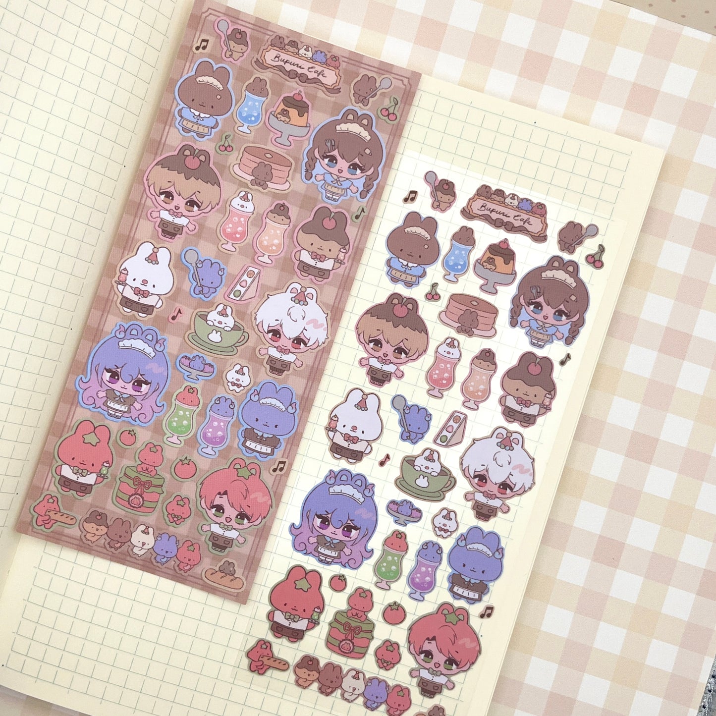 Bupuri Cafe Sticker Sheet