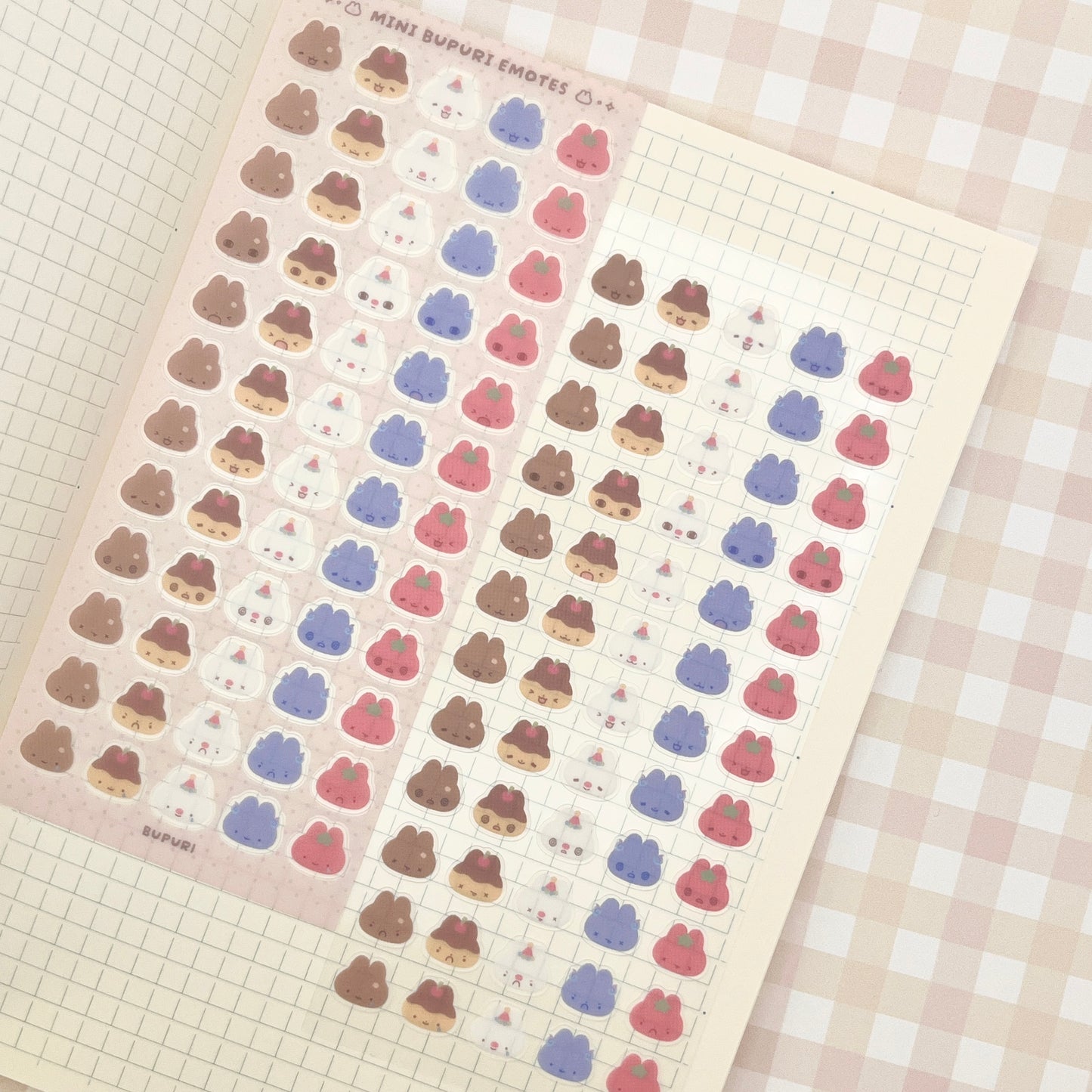 Mini Bupuri Emotes Sticker Sheet