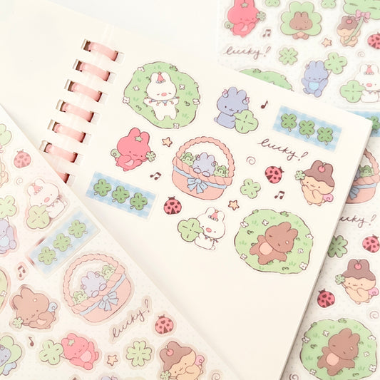Lucky Buns Sticker Sheet