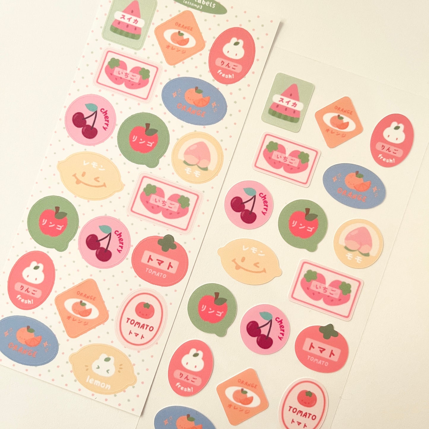 Fruit Label Sticker Sheet