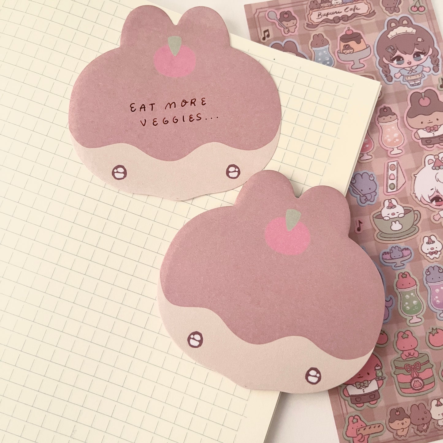 Purin Head Sticky Notes
